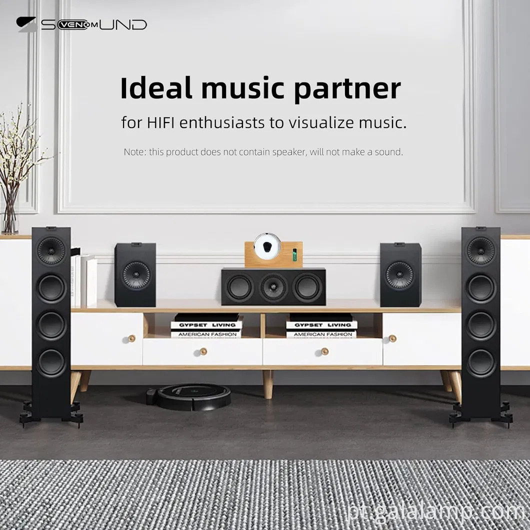 Ferrofluid Speaker Music Mate, simbionte em uma garrafa, lâmpada de tela Ferrofluid, brinquedo de ímã líquido